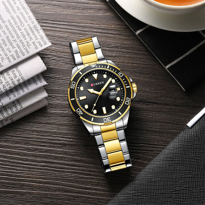 Fashion Business Mens Wristwatches Green