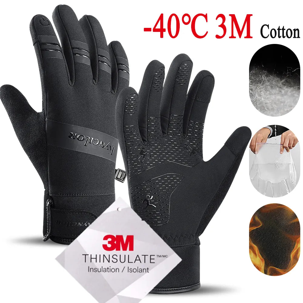 Gloves Touch Screen  Windproof Sports Riding Ski Gloves Warm