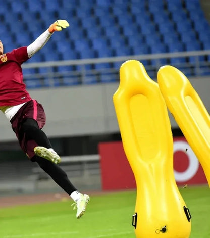 Inflatable Sandbag Football 1PC Training Goal Keeper Solo Soccer Trainer Tumbler Air Dummy (1.75m PVC)