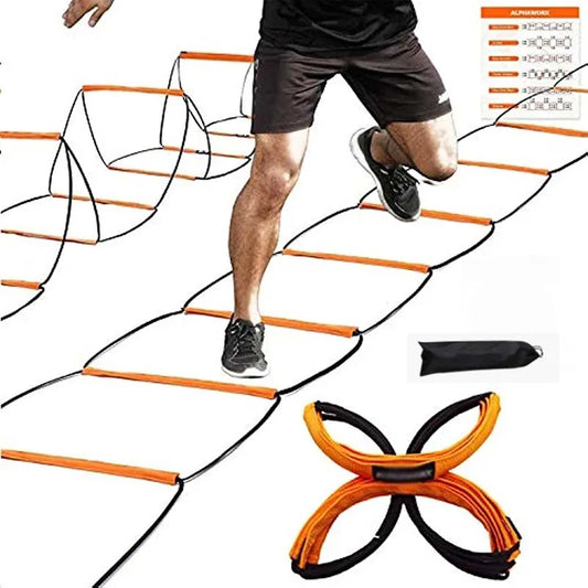 Dual Purpose Soccer Training Jump Ladder